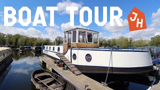 Boat Tour Inside my Dutch Barge [upl. by Carmelita75]