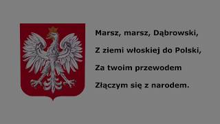 Mazurek Dąbrowskiego Hymn Polski  instrumentalnie [upl. by Atin]