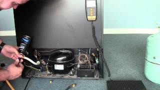 Danby Wine Cooler Repair  Recharging your wine Cooler with 134a Freon [upl. by Fitzsimmons]