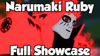 Narumaki Ruby FULL SHOWCASE  Shindo Life Ruby Narumaki Showcase [upl. by Eisned717]