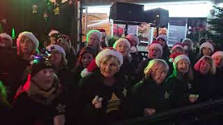 WHAT CHRISTMAS MEANS TO ME Rock Choir at Birkdale Lights Switch On 1st December 2024 [upl. by Markland75]