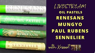 Livestream  Review Oil Pastels Sennelier Mungyo Gallery Paul Rubens Renesans [upl. by Best]