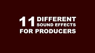 11 SOUND EFFECTS High Quality  RampBTrapHipHopRapRemixDubstep  Popular in 2020 [upl. by Gillespie]