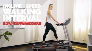 MAX Incline  Speed Pyramid Walking Treadmill Workout [upl. by Fritze]