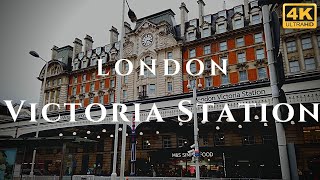 London Victoria Station Walk Through England 4K [upl. by Erny]