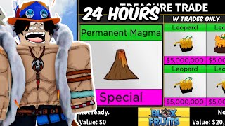 Trading PERMANENT MAGMA for 24 Hours in Blox Fruits [upl. by Gina]