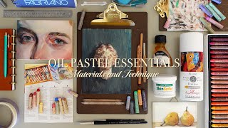 Oil Pastel Essentials  Materials and Technique [upl. by Scarlett46]