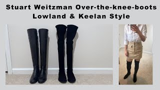 Stuart Weitzman Overthekneeboots Lowland amp Keelan Style [upl. by Sllew231]