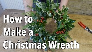 How to Make a Christmas Holiday Wreath [upl. by Loralyn10]