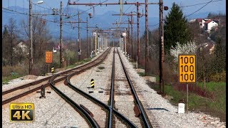 4K CABVIEW Koper  Ljubljana  Adriatic Sea to inland Slovenia  freight train travel [upl. by Kcirtemed]