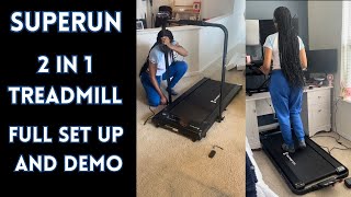 The Best Budget 2 in 1 Treadmill from SupeRun  Unboxing amp Full Demo [upl. by Ahsuat]