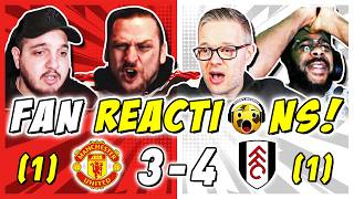 MAN UTD FANS FURIOUS 🤬 REACTION TO MAN UTD 3 11 4 FULHAM  FA CUP FAN REACTIONS [upl. by Vincenta]