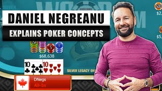 POKER CONCEPTS in Action Ranges Bluffs Bubble Play and getting All In [upl. by Lainad]