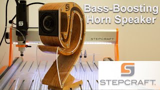 Making a BassBoosting Horn Speaker  On a Stepcraft CNC [upl. by Swor]