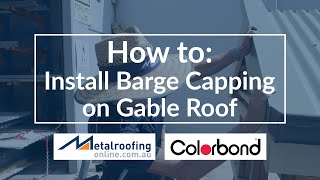 How to Install Barge Capping on Gable Roof  Metal Roofing Online [upl. by Ailene37]