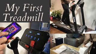 MY FIRST TREADMILL  UNBOXING amp FIRST IMPRESSION [upl. by Hogue]