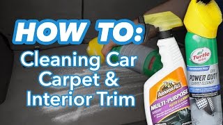 How to Clean Car Carpet and Interior Trim at Home [upl. by Hutchison]