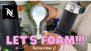 How To Foam Milk With Aeroccino 3 Make Coffee With Foam Tips amp Tricks  Easy Foamed Latte Recipe [upl. by Jana]