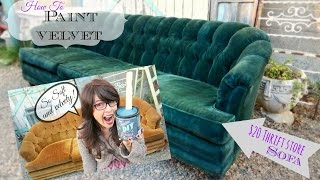 Trash to Treasure Furniture with IOD Transfer DIY Paint Stamps Flea Market Shopping [upl. by Borszcz]