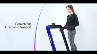 Costway 2in1 Folding Treadmill with Bluetooth Speaker LED Display [upl. by Clercq]