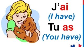 French Lesson 14  AVOIR TO HAVE Verb Conjugation Present tense  Conjugaison Indicatif présent [upl. by Koppel]