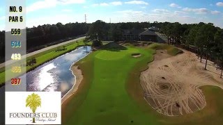 Aerial Tour of Founders Club at Pawleys Island Holes 19 [upl. by Edee]