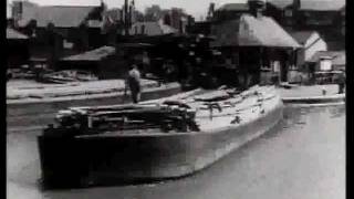 Barging Along  WW II film promoting Britains inland waterways [upl. by Cate]