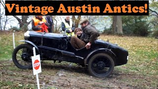 Vintage Austin Antics  2021 VSCC Cotswold Trial [upl. by Esimehc307]