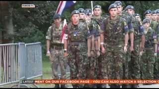 Military Personnel Flock To Netherlands For Walking Event [upl. by Airotal751]