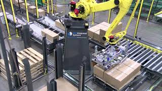 Robotic Case Palletizer  IQF Potatoes  BW Integrated Systems [upl. by Iniffit]