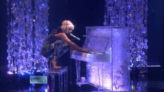 Lady GaGa  Poker Face Live on Ellen HD with Interview [upl. by Einaffyt]