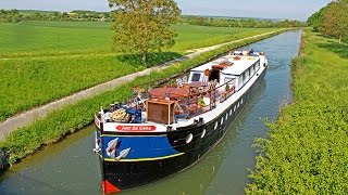 A Luxury Hotel Barge Cruise on LArt de Vivre in Burgundy [upl. by Aderf]