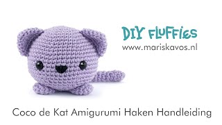 Coco de Kat Amigurumi haakpatroon Nederlands [upl. by Barcus]