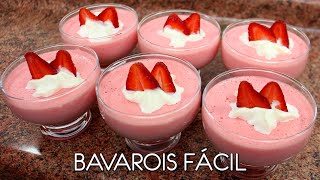 Bavarois fácil ¡POSTRE con solo 2 INGREDIENTES  Come como príncipe [upl. by Nels]