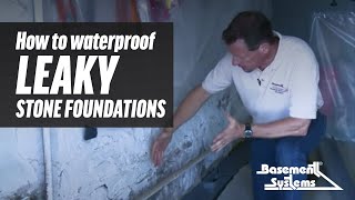 How to Waterproof Leaky Stone Foundations [upl. by Tomlinson]