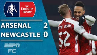 Arsenal survive extratime scare vs Newcastle United  ESPN FC FA Cup Highlights [upl. by Purdy]