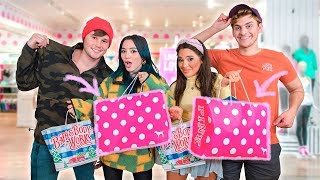 Shopping for our Boyfriends at Girly Stores Challenge 🎀 [upl. by Alyda664]