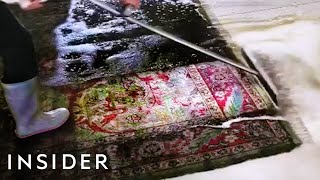 How The Dirtiest Rugs Get Professionally Cleaned [upl. by Puklich]