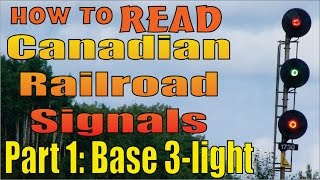 Railroad Signals reading and meanings part 1 The basic three light system [upl. by Elleirda]