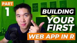 Web Apps in R Building your First Web Application in R  Shiny Tutorial Ep 1 [upl. by Darnok554]