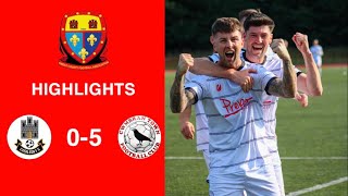 Caerleon 05 Cwmbrân Town  Gwent FA Senior cup  Quarter final highlights [upl. by Esmond]