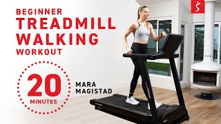 Beginner Treadmill Walking Workout  Interval Incline  20 Minutes [upl. by Nirhtak]