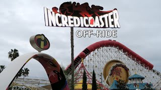 Incredicoaster OffRide Disney California Adventure Roller Coaster  NonCopyright [upl. by Norym844]