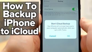 How to backup your iPhone to Apples iCloud [upl. by Boigie]