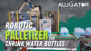 Robotic Palletizer for Packaged Water Bottles [upl. by Neirrad]