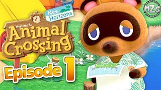 Animal Crossing New Horizons Gameplay Walkthrough Part 1  Island Getaway [upl. by Herries]