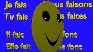 Verbe FAIRE au présent de lindicatif  FAIRE To Do Verb Song  French Conjugation [upl. by Dranrev]