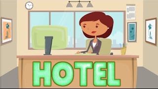 Hotel reservation  Check in amp out  English lesson [upl. by Wagstaff]