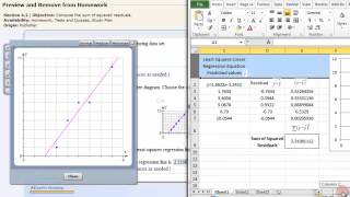 Least Squares Linear Regression  EXCEL [upl. by Zigrang796]